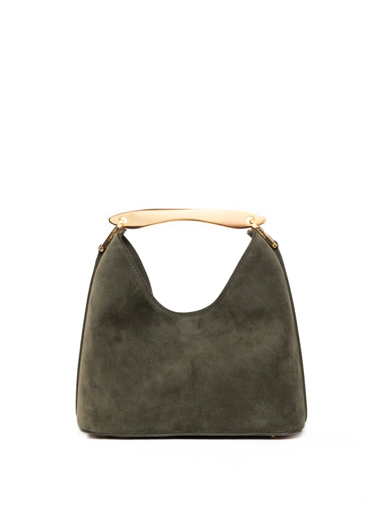 Small Boomerang Suede Khaki