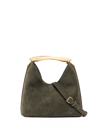 Small Boomerang Suede Khaki