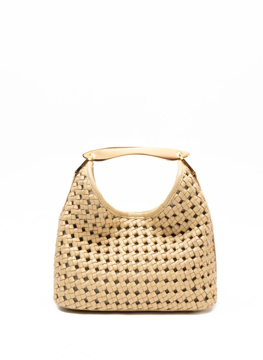 Small Boomerang Woven Leather Butter