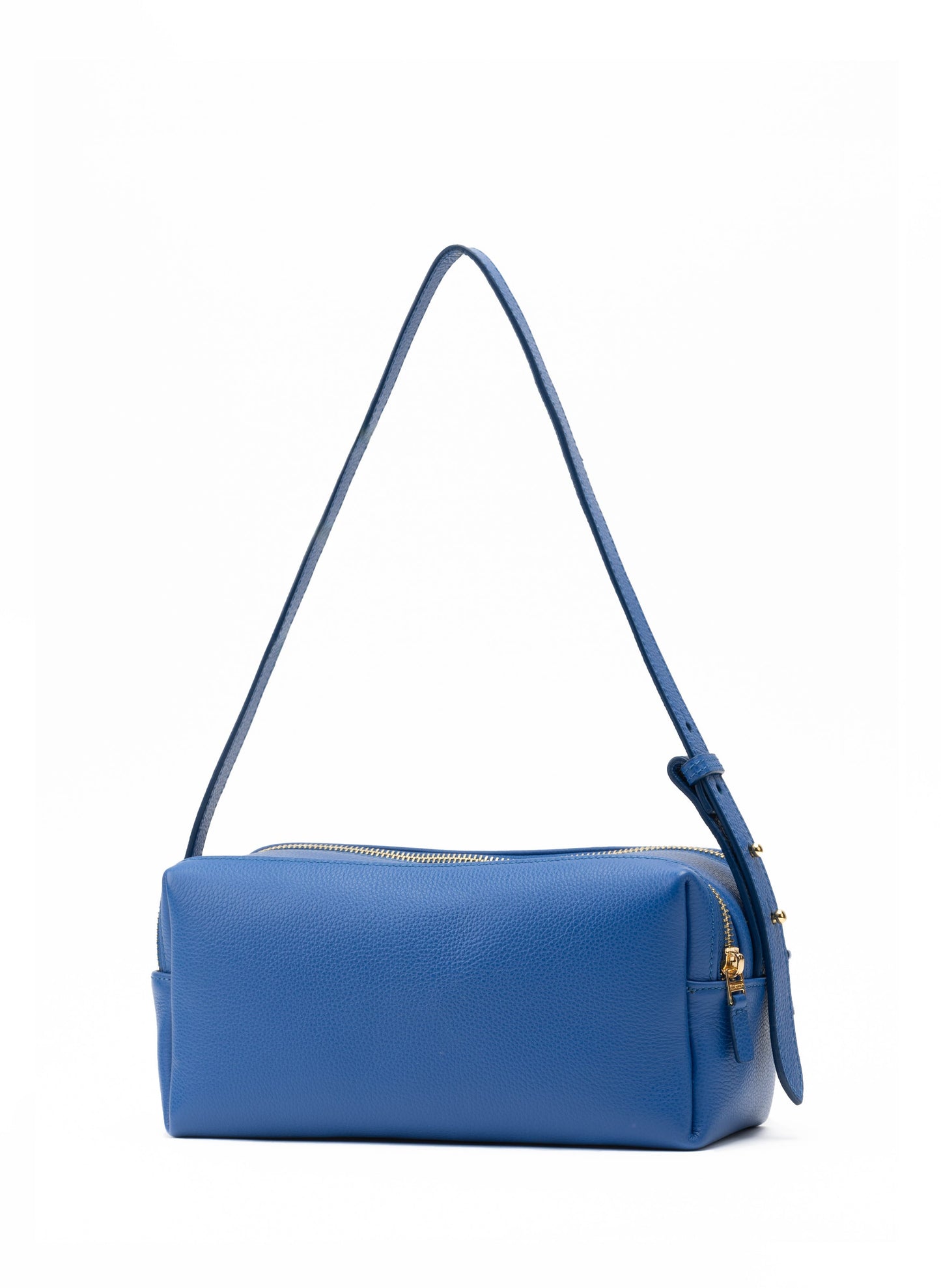 Trousse Pebbled Leather Azure Blue