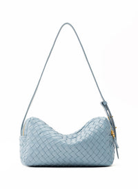 Trousse Woven Leather Artic Blue