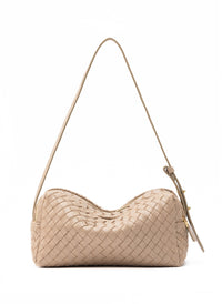 Trousse Woven Leather Taupe
